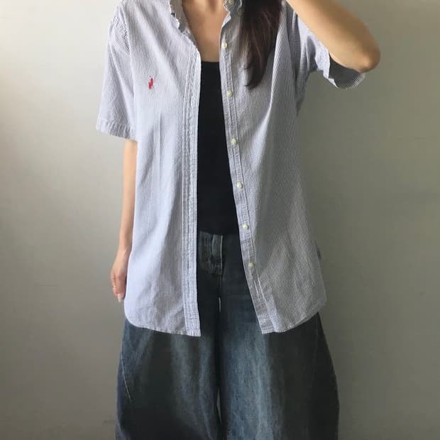 폴로 랄프로렌 스트라이프 반팔 셔츠