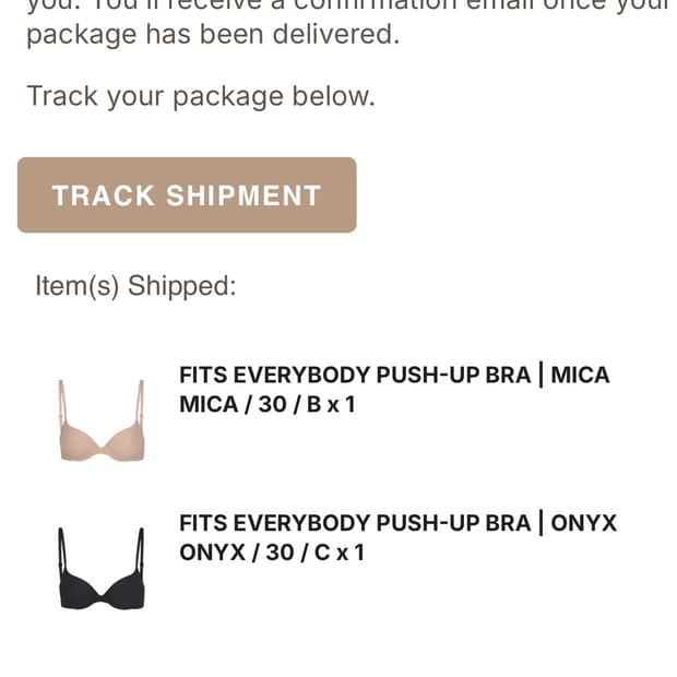 Skims 푸쉬업 브라