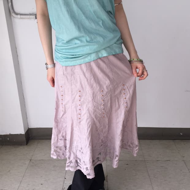 JPN vintage 라벤더 머메이드핏 페어리 스커트