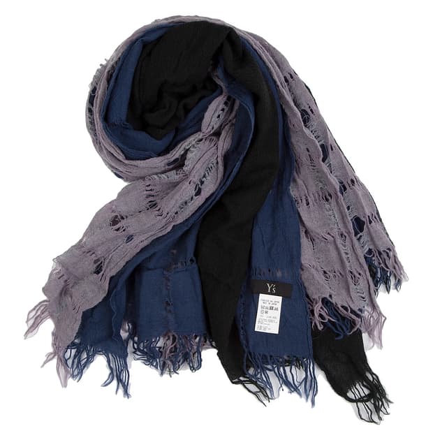 (네고가능)요지 야마모토 트리플 레이어드 울 머플러 Y's Layered