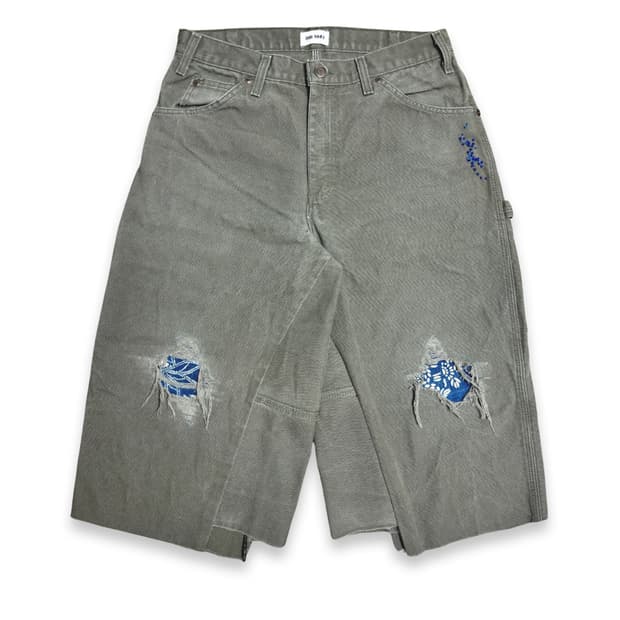Vtg Dickies Sashiko Distressed 버뮤다
