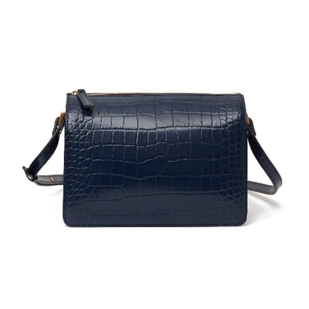 어썸니즈 가방 COW LEATHER TIMELESS BAG_NAVY