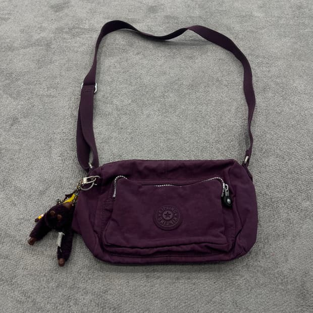 키플링 보라색 크로스백+키링