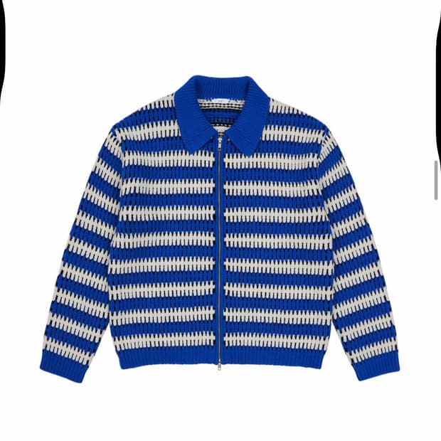 STU 스트라이프 가디건 L