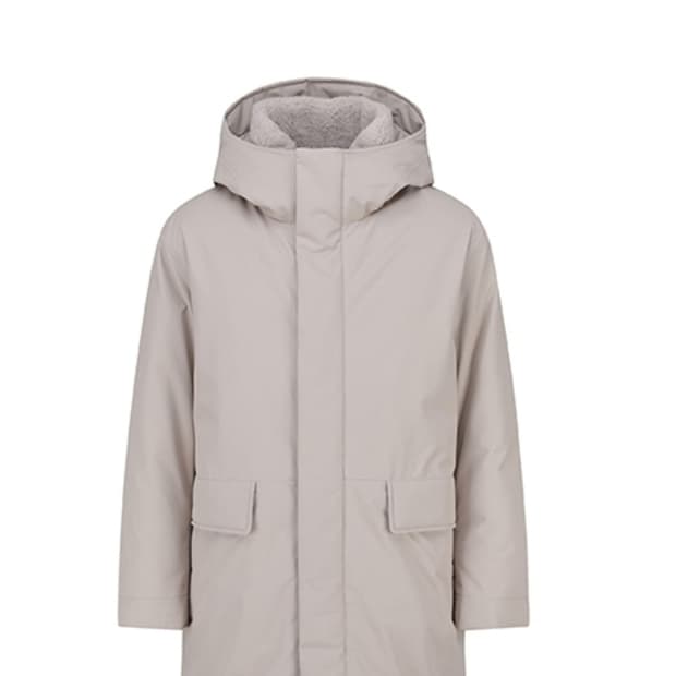 [품절새상품택0] 앤드지 andz 구스 다운 후드 패딩 점퍼 베이지