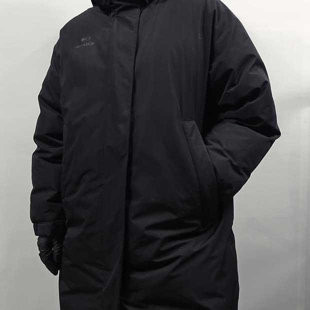 아이더 22FW 덕다운 야상 패딩 블랙 XXL