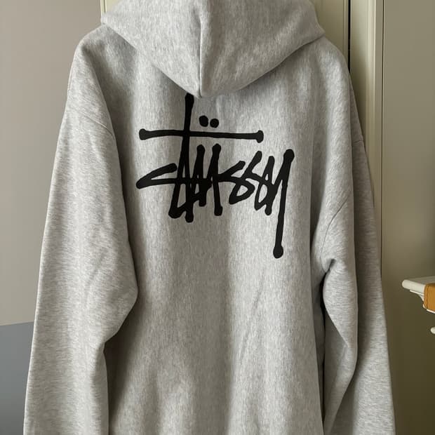 스투시 후드티 애쉬 헤더 2023