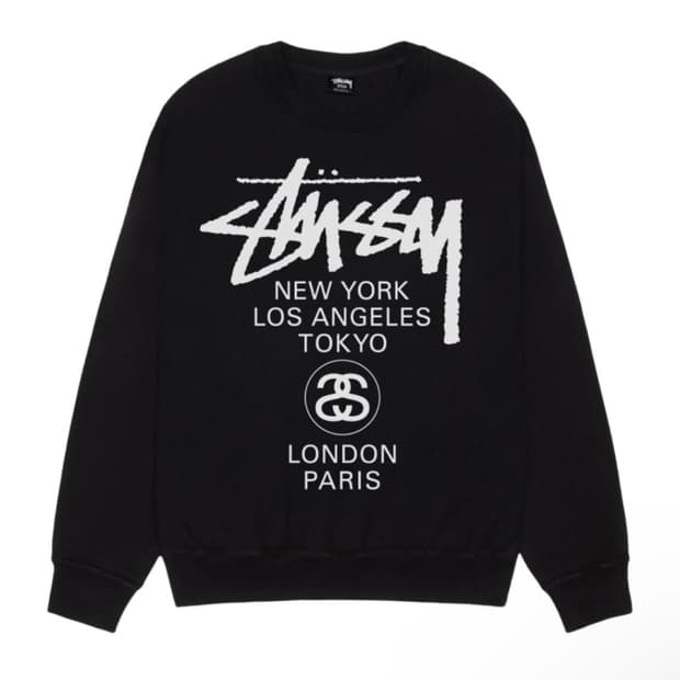 스투시 월드 맨투맨 