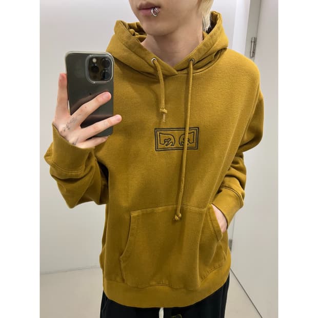 오베이 로고 프린팅 후드티 r4344