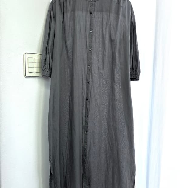 earth music&ecology 코튼 셔링 롱 원피스 가디건 JPN 