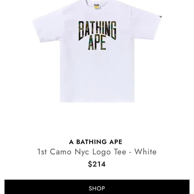 베이프 반팔티 팝니다