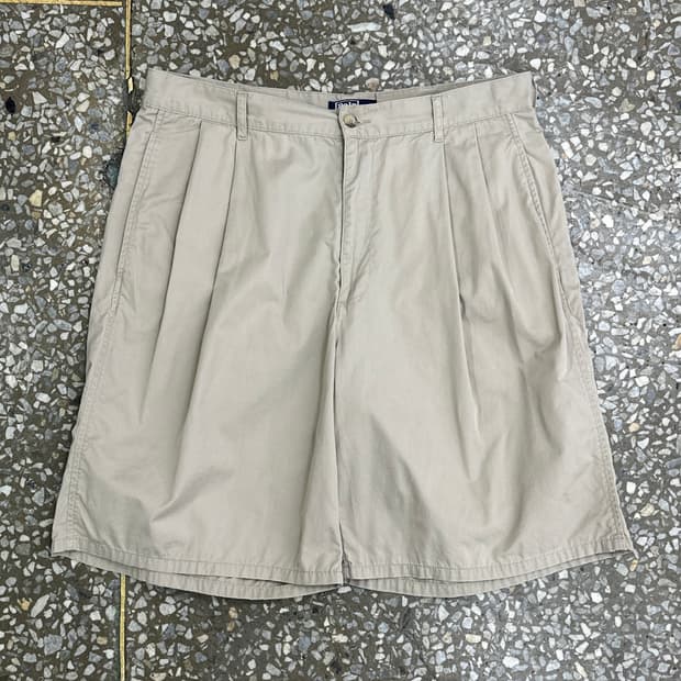 90s 폴로 랄프로렌 투턱 치노 쇼츠 34