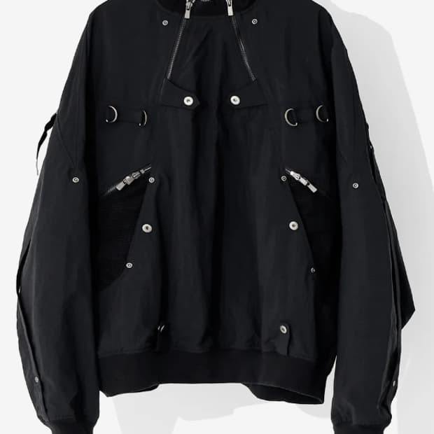 코드 CORD 멀티 펑셔널 짚 풀오버 자켓_BK M사이즈