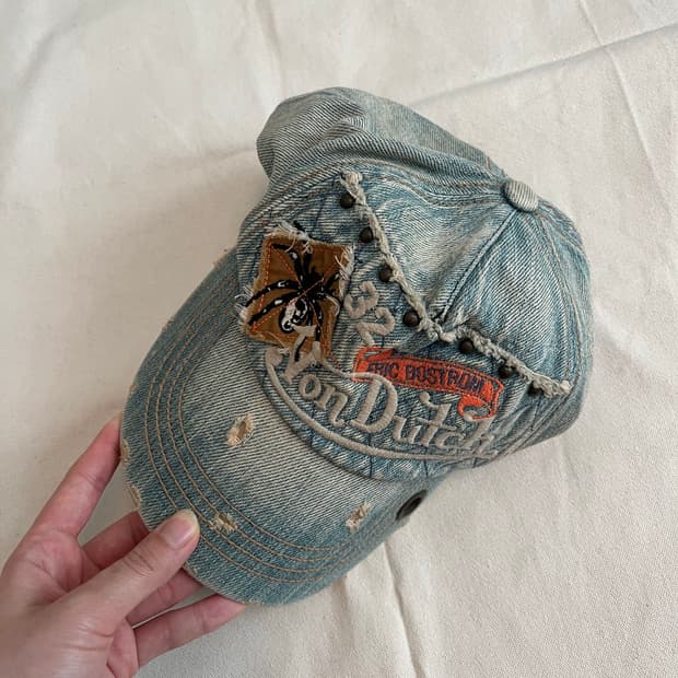 VONDUTCH washing vintage denim cap