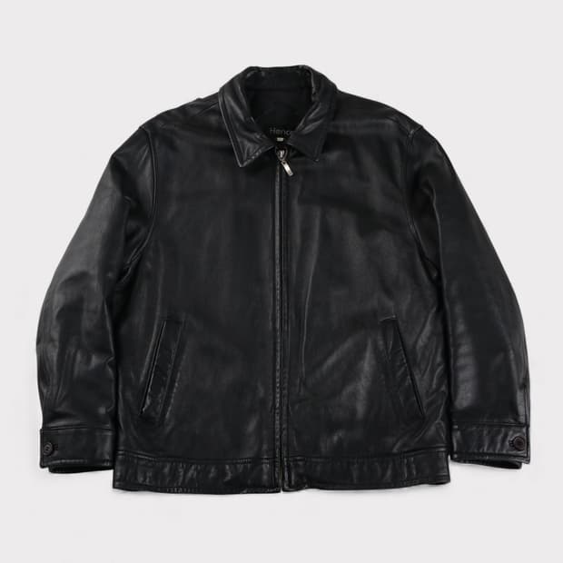 [L] 빈티지 양가죽 블루종 자켓