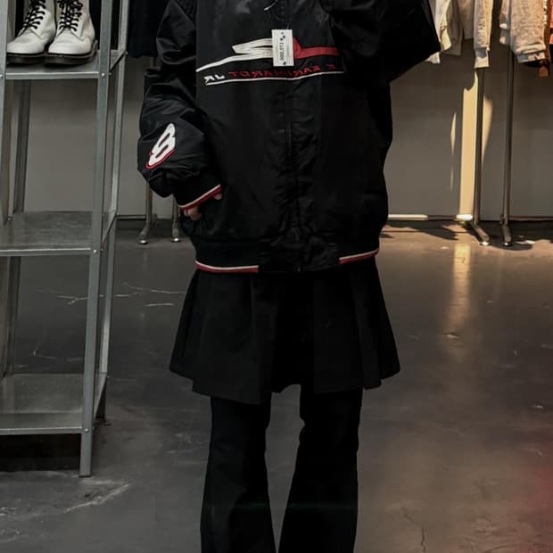 Hase 버드와이져 레더 리버시블 레이싱자켓 A3627