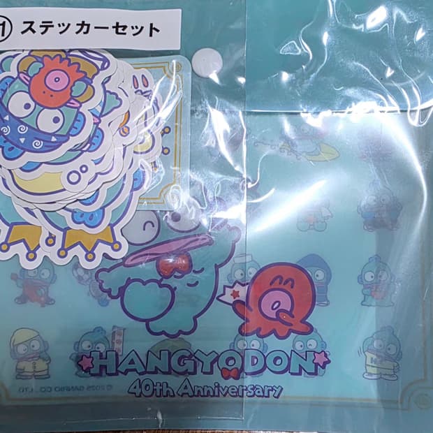 산리오  한교동  40주년 기념  스티커  세트