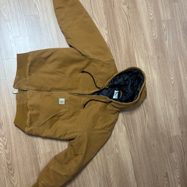 칼하트 WIP 디어본 캔버스 OG 액티브 자켓 딥 해밀턴 브라운 L