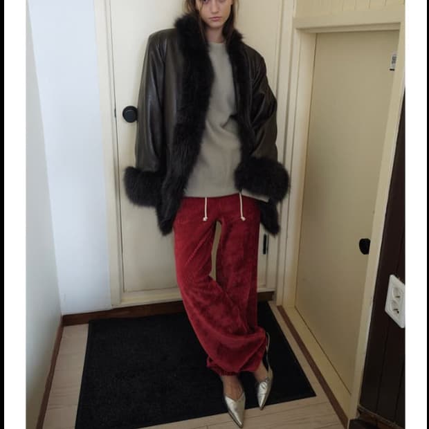 오버듀플레어 퍼레더코트 새상품