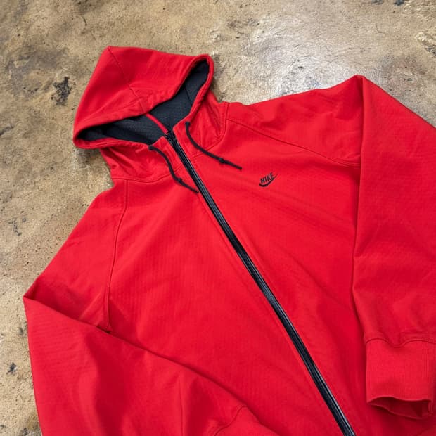 [정품/L] 나이키 레드 후드 집업 자켓 b10