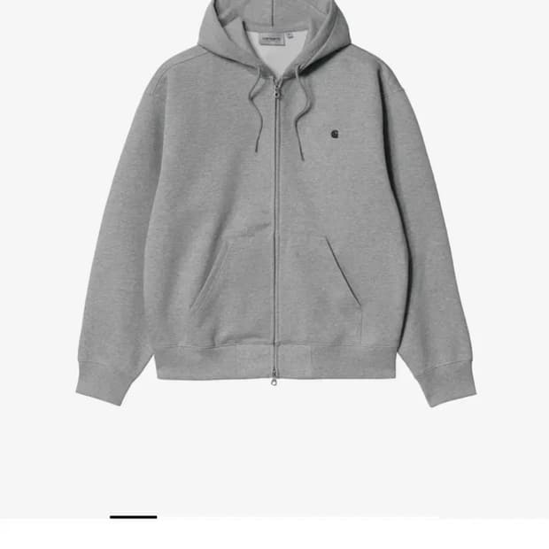 칼하트 WIP 후드 집업 자켓 회색 메디슨