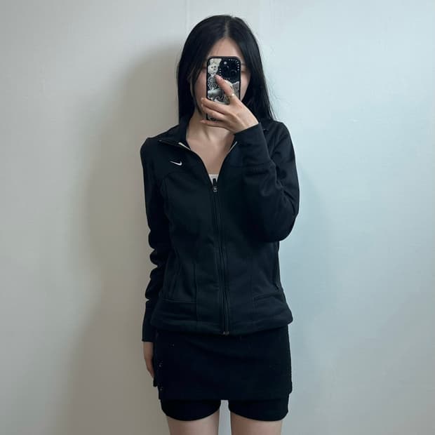 나이키 스우시 블랙 트랙탑 져지