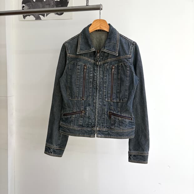 COMME CA ISM 데님자켓