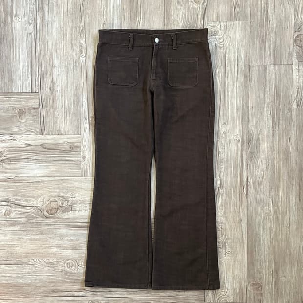 KATHARINE 아카이브 브라운 데님진