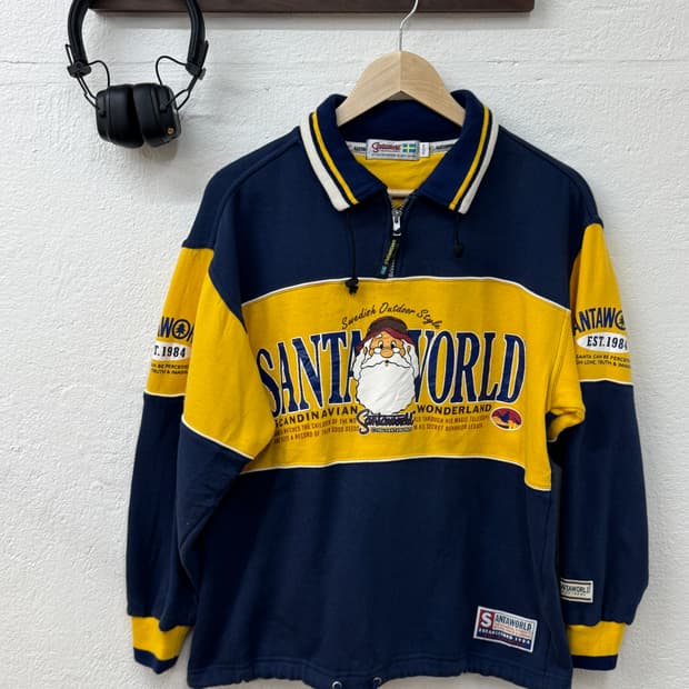 빈티지 산타월드 맨투맨