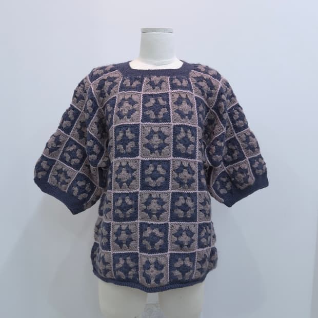 핸드메이드 크로쉐 니트 스웨터