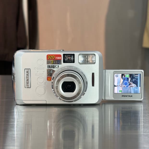 레어템/셀카가능)펜탁스 옵티오 33lf 실버 빈티지디카