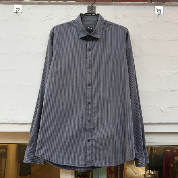 Armani Exchange 스트라이프 슬림 셔츠 M