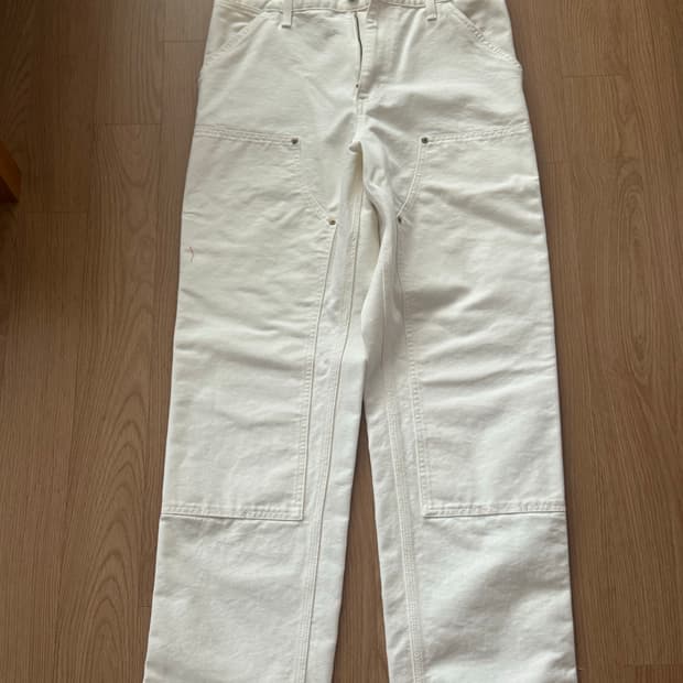 칼하트 더블니 카펜터 팬츠 아이보리