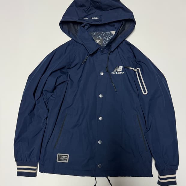 뉴발란스 캐쥬얼 후드 코치자켓 M 네이비