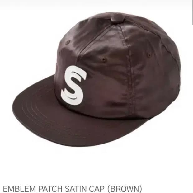 사파리스팟 모자 EMBLEM PATCH SATIN CAP (BROWN)