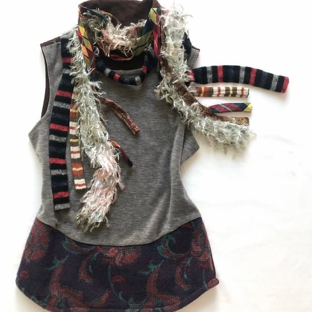 scarf vintage top