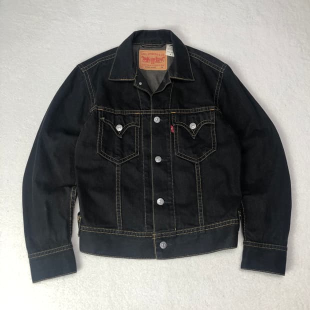 리바이스 타입원 흑청 데님자켓