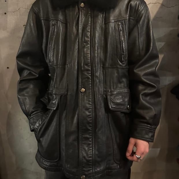 리얼레더 양가죽 자켓 XL