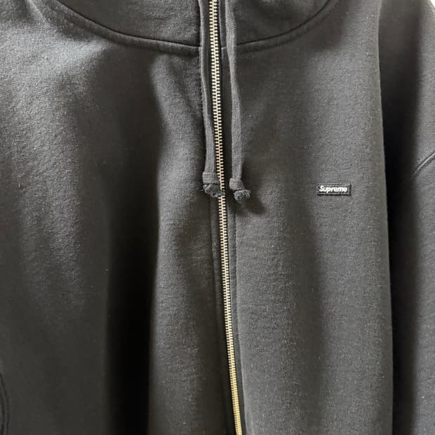 슈프림 스몰 박스로고 후드집업 블랙 L (페이스마스크)