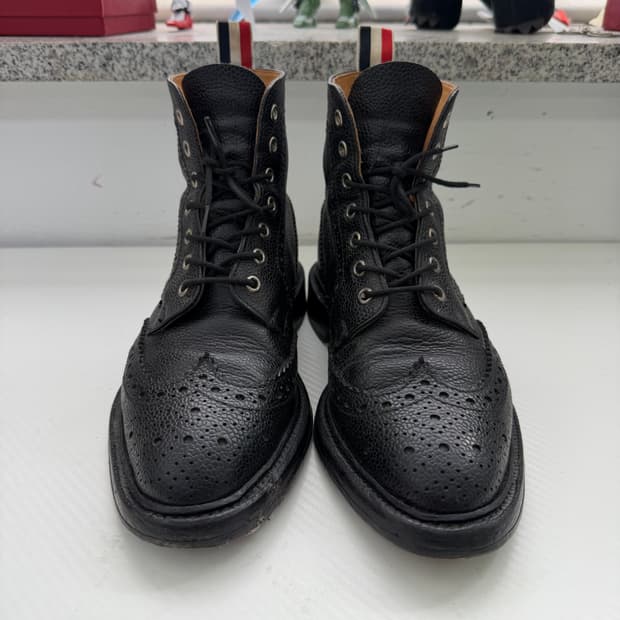 정품) 톰브라운 블랙 윙팁 첼시 부츠 41(260-265)