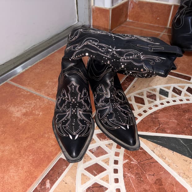 Leather Western boots