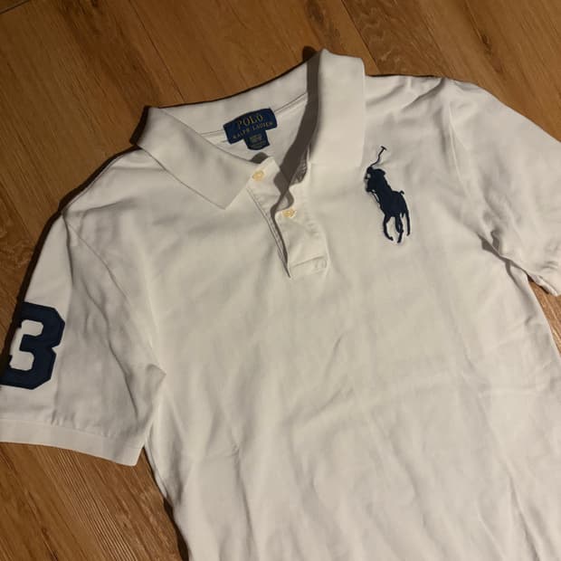 폴로 빅포니 카라티 반팔 화이트