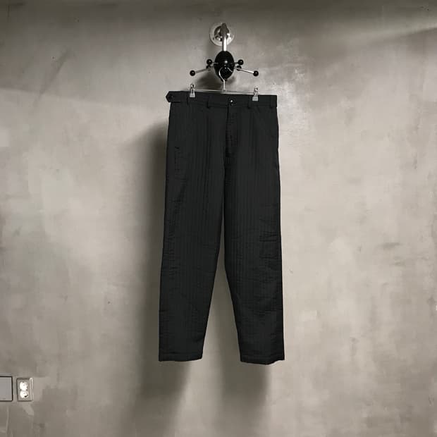 꼼데가르송 옴므 플러스 블랙 누빔 팬츠 M
