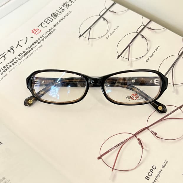 Venetian 브라운 뿔테 빈티지안경