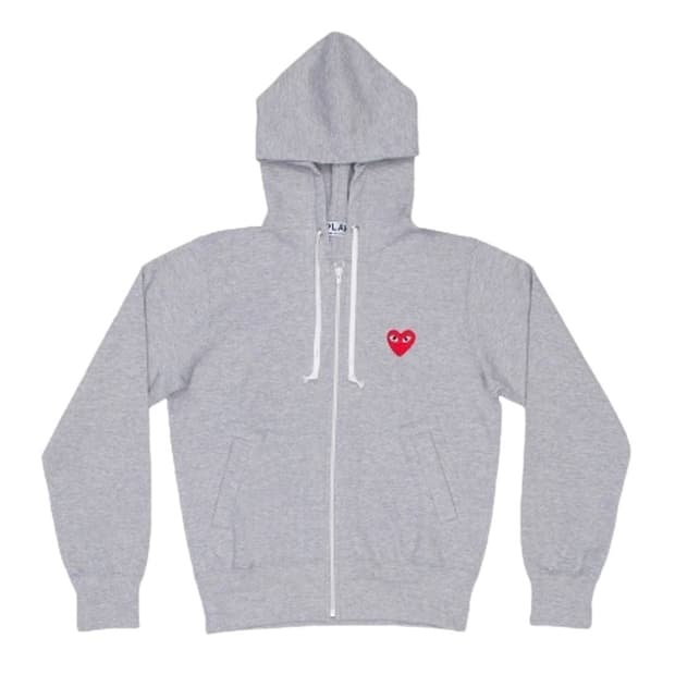 꼼데가르송 레드 와펜 후드집업 AX - T168 (L)