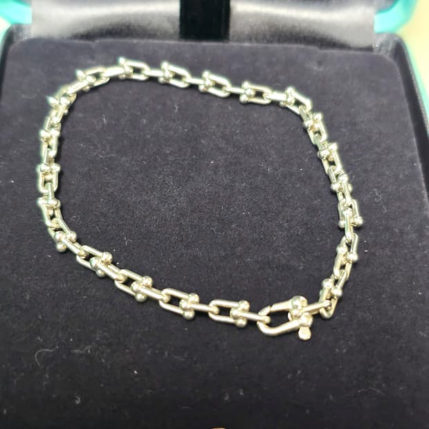 티파니하드웨어링크팔찌 마이크로s사이즈 정품