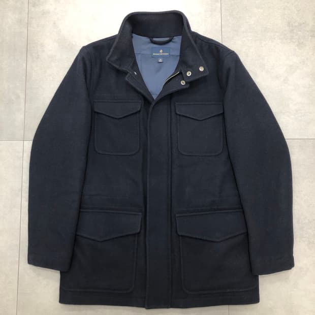 브룩스브라더스 프리마로프트 울 패딩 야상 필드 자켓 네이비 M