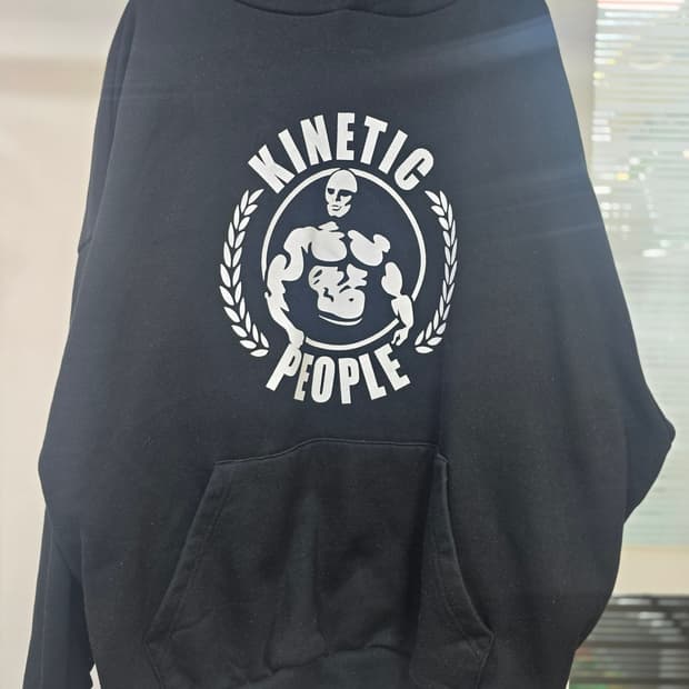 키네틱피플 블랙 후드티 M