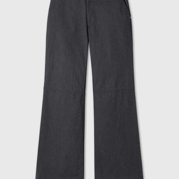 STRIPE SEMI FLARE PANTS 다이브인 스트라이프 세미플레어