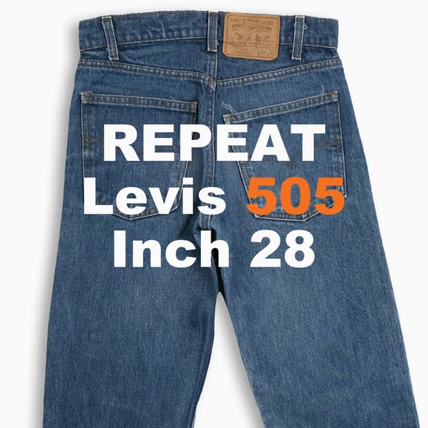 리바이스 505 오렌지탭 진청 80s USA 28인치 OR5052919